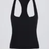 Soft Active tanktop met racerback in zwart