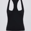 Soft Active tanktop met racerback in zwart