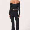 Soft Active V-hals flared legging in zwart