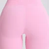 Soft Active V-taille legging met zakken en uitlopende pijpen in babyroze