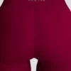 Soft Active V-taille legging met zakken en uitlopende pijpen in bordeaux