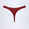 St Barts stringbikini met metalen details in Dark Cherry