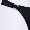St Barts stringbikini met metalen details in zwart