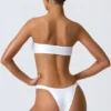 Sunray versierde cheeky bikinibroekje met brede bandjes in wit