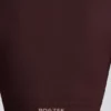 Super Sculpt naadloze cropped top met lange mouwen in chocoladebruin