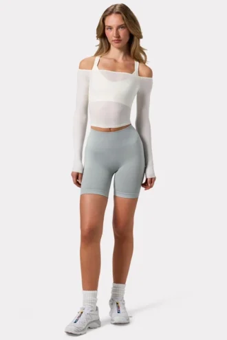 Super Sculpt naadloze fietsshorts in grijs