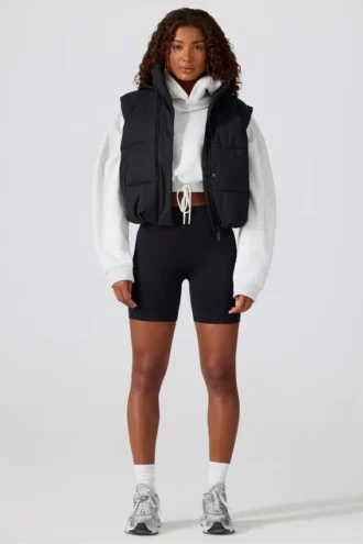Super Sculpt naadloze fietsshorts in zwart