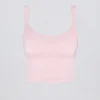 Super Sculpt naadloze lange hemdtop in poederroze