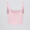 Super Sculpt naadloze lange hemdtop in poederroze