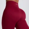 Super Sculpt naadloze legging in bordeauxrood
