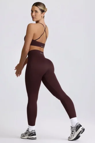 Super Sculpt naadloze legging in Chocolate