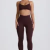 Super Sculpt naadloze legging in Chocolate
