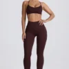 Super Sculpt naadloze legging in Chocolate