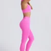 Super Sculpt naadloze legging in Sugar Pink