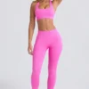 Super Sculpt naadloze legging in Sugar Pink