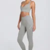Super Sculpt naadloze legging met hoge taille in grijs gemêleerd