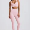 Super Sculpt naadloze legging met hoge taille in poederroze