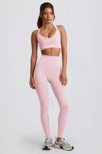 Super Sculpt naadloze legging met hoge taille in poederroze