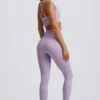 Super Sculpt naadloze legging met hoge taille in zacht lila