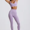 Super Sculpt naadloze legging met hoge taille in zacht lila