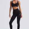 Super Sculpt naadloze legging met hoge taille in zwart