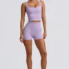 Super Sculpt naadloze longline hemdje in zacht lila
