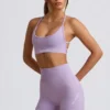 Super Sculpt naadloze minishort in zacht lila