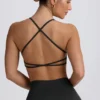 Super Sculpt naadloze rugloze sportbeha in Ash