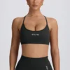 Super Sculpt naadloze rugloze sportbeha in Ash