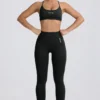 Super Sculpt naadloze rugloze sportbeha in Ash