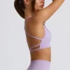 Super Sculpt naadloze rugloze sportbeha in zacht lila