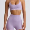 Super Sculpt naadloze minishort in zacht lila