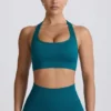 Super Sculpt naadloze sportbeha met T-rug in Teal