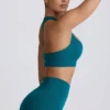 Super Sculpt naadloze sportbeha met T-rug in Teal