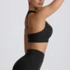 Super Sculpt naadloze sportbeha met T-rug in zwart