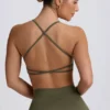 Super Sculpt naadloze sportbeha zonder rug in lichtgroen