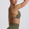 Super Sculpt naadloze sportbeha zonder rug in lichtgroen