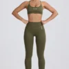 Super Sculpt naadloze sportbeha zonder rug in lichtgroen