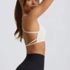 Super Sculpt naadloze sportbeha zonder rug in wit