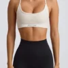 Super Sculpt naadloze sportbeha zonder rug in wit