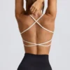 Super Sculpt naadloze sportbeha zonder rug in wit