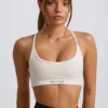 Super Sculpt naadloze sportbeha zonder rug in wit