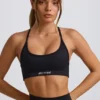 Super Sculpt naadloze sportbeha zonder rug in zwart