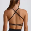 Super Sculpt naadloze sportbeha zonder rug in zwart