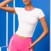 T-shirt met print in wit