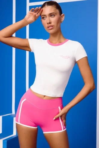 T-shirt met print in wit