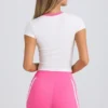 T-shirt met print in wit