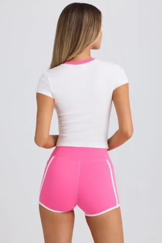 T-shirt met print in wit