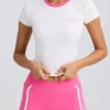 T-shirt met print in wit