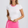 T-shirt met print in wit